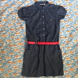 Kids NWT Guess Girls  polka dot dress . Size 14